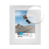 Hauz FRM7555 - 5x7 White Curved Picture Frame Wood Texture - - Mounts For Less