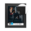 Hauz FRM9978 - 8x10 Picture Frame Black Wood Look With White Border - - Mounts For Less