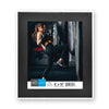 Hauz FRM9978 - 8x10 Picture Frame Black Wood Look With White Border - - Mounts For Less