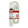 Hyper Tough - 6 Outlet Surge Protector, 900 Joules, 6 Foot Cable, White - - Mounts For Less