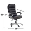 IFDC - Office Chair on Wheels, Variable Height from 44 '' to 47 '', Black - - Mounts For Less