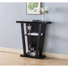 IFDC - Side Table / Entrance Console, 32" x 34" x 12", Espresso Wood Pattern - - Mounts For Less