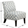 IFDC - Upholstered Accent Chair, 30''x22''x32'', Gray Fabric - - Mounts For Less