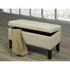IFDC - Upholstered Bench with Storage, 32''x16''x18'', Beige Fabrics - - Mounts For Less