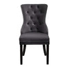 IFDC - Velvet Dining Chairs, 21 '' x 23 '' x 40 '', Set of 2, Gray - - Mounts For Less