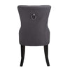 IFDC - Velvet Dining Chairs, 21 '' x 23 '' x 40 '', Set of 2, Gray - - Mounts For Less