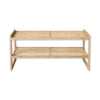 ITY International - 2 Tier Bamboo Shoe Rack, 28.5"x10.6"x28.5", Beige - - Mounts For Less