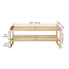 ITY International - 2 Tier Bamboo Shoe Rack, 28.5"x10.6"x28.5", Beige - - Mounts For Less