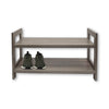 ITY International - 2 Tier MDF Shoes Rack, 27.5"x10.62"x15.75", Taupe Gray - - Mounts For Less