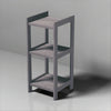 ITY International - 3 Tier MDF Shelving Unit, 13.5" x 30.9" x 13", Taupe Grey - - Mounts For Less
