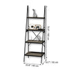 ITY International - 4 Tier Industrial Style Shelving Unit, Made of MDF, 23.6"x19.7"x70.9", Taupe Gray - - Mounts For Less