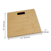 ITY International - Bathroom Scale/Digital Scale, Maximum Capacity of 330Lbs, Made of Bamboo - - Mounts For Less