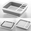ITY International - Collapsible Dish Rack, 14.5" x 12.25" x 5", Gray - - Mounts For Less