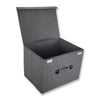 ITY International - Foldable Storage Box, 14.6"x11.8"x10.6", Grey - - Mounts For Less