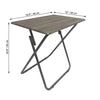 ITY International - Folding Table in MDF, 18.9"x15"x25.6", Taupe Gray - - Mounts For Less