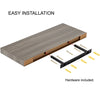 ITY International - Individual Wooden Floating Shelf, 31.5" x 9.25" x 1.5", Taupe Gray - - Mounts For Less