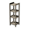 ITY International - MDF Shelving Unit with 4 Shelves, 13.4"x13"x43.3", Taupe Grey - - Mounts For Less