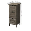 ITY Storage Cabinet with 3 Drawers in MDF 13" x 11.4" x 31.9" Wood Grey - - Mounts For Less