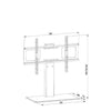 Impressions BPL-71B Swivel Table Top TV Mount (Replacement Foot Or Base) LED LCD PLASMA 32" To 60" VESA 665X400 - - Mounts For Less