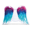 Intex - Angel Wings Inflatable Pool Mattress, 85 '' x 61 '' x 8 '', Pink and Blue - - Mounts For Less