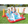 Intex - Aquatic Playground Sports Center with Accessories for Soccer, VolleyBall and Baseball, Red and Blue - - Mounts For Less