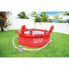 Intex - Happy Crab Inflatable Pool, 6 Foot Diameter, 232 Gallon Capacity, Red - - Mounts For Less