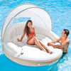 Intex - Inflatable Floating Island with Sunshade for Swimming Pool, 78.5'' x 59'', Beige - - Mounts For Less
