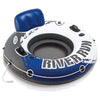 Intex - River Run Inflatable Pool Chair, 53'' Diameter, Blue and White - - Mounts For Less