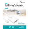 J5Create - Mini DisplayPort to DVI Adapter, White - - Mounts For Less