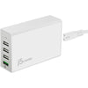 J5Create - USB 3.0 Charger with 4 Port, White - - Mounts For Less