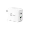 J5Create - USB 3.0 Wall Charger with 2 Port, White - - Mounts For Less