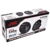 JVC-CS-DR6200M Marine/ MotorSport 6-1/2" 2-Way Coaxial Speakers featuring Water Resistant Woofers 150W, Black - - Mounts For Less