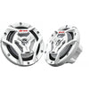 JVC CS-DR6201MW Marine/MotorSport 6-1/2" 2-Way Coaxial Speakers featuring Water Resistant Woofers 150W, White - - Mounts For Less