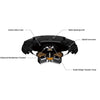 JVC CS-DR6931 6 x 9" 3-Way Coaxial Stereo Speakers 500W, For Car, Black - - Mounts For Less