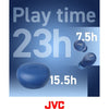 JVC HA-A6T-A - In-Ear Wireless Headphones, Bluetooth 5.1, With Charging Box and Touch Control, Blue - - Mounts For Less