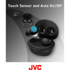 JVC HA-A6T-B - In-Ear Wireless Headphones, Bluetooth 5.1, With Charging Box and Touch Control, Black - - Mounts For Less