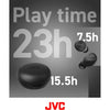JVC HA-A6T-B - In-Ear Wireless Headphones, Bluetooth 5.1, With Charging Box and Touch Control, Black - - Mounts For Less
