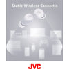 JVC HA-A6T-W - In-Ear Wireless Headphones, Bluetooth 5.1, With Charging Box and Touch Control, White - - Mounts For Less