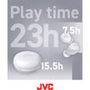 JVC HA-A6T-W - In-Ear Wireless Headphones, Bluetooth 5.1, With Charging Box and Touch Control, White - - Mounts For Less