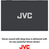 JVC SP-SQ4BT - Portable Wireless Speaker, Bluetooth 5.0, Water Resistant, Black - - Mounts For Less