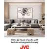 JVC SP-SQ4BT - Portable Wireless Speaker, Bluetooth 5.0, Water Resistant, Black - - Mounts For Less