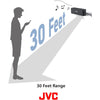 JVC SP-SQ4BT - Portable Wireless Speaker, Bluetooth 5.0, Water Resistant, Black - - Mounts For Less