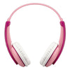 JVC - Wireless Headphones for Children, Bluetooth 5.0, Safe Volume Limiter, Pink - - Mounts For Less