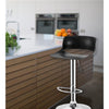 Jessar - Glamor Collection Adjustable Height Swivel Stool, Set of 2, Black - - Mounts For Less
