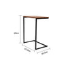 Jessar - Set of 3 Side Tables, From the Eden Collection, Brown Wood Grain - - Mounts For Less