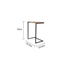Jessar - Set of 3 Side Tables, From the Eden Collection, Brown Wood Grain - - Mounts For Less