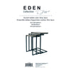 Jessar - Set of 3 Side Tables, From the Eden Collection, Grey Wood Grain - - Mounts For Less