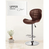 Jessar - Upper Collection Adjustable Height Swivel Stools, Set of 2, Brown - - Mounts For Less