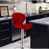 Jessar - Upper Collection Adjustable Swivel Stool, Set of 2, Red - - Mounts For Less