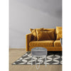 Jessar - Velvet Ottoman/Footstool with Metal Base, 14" x 17.3", Gray - - Mounts For Less